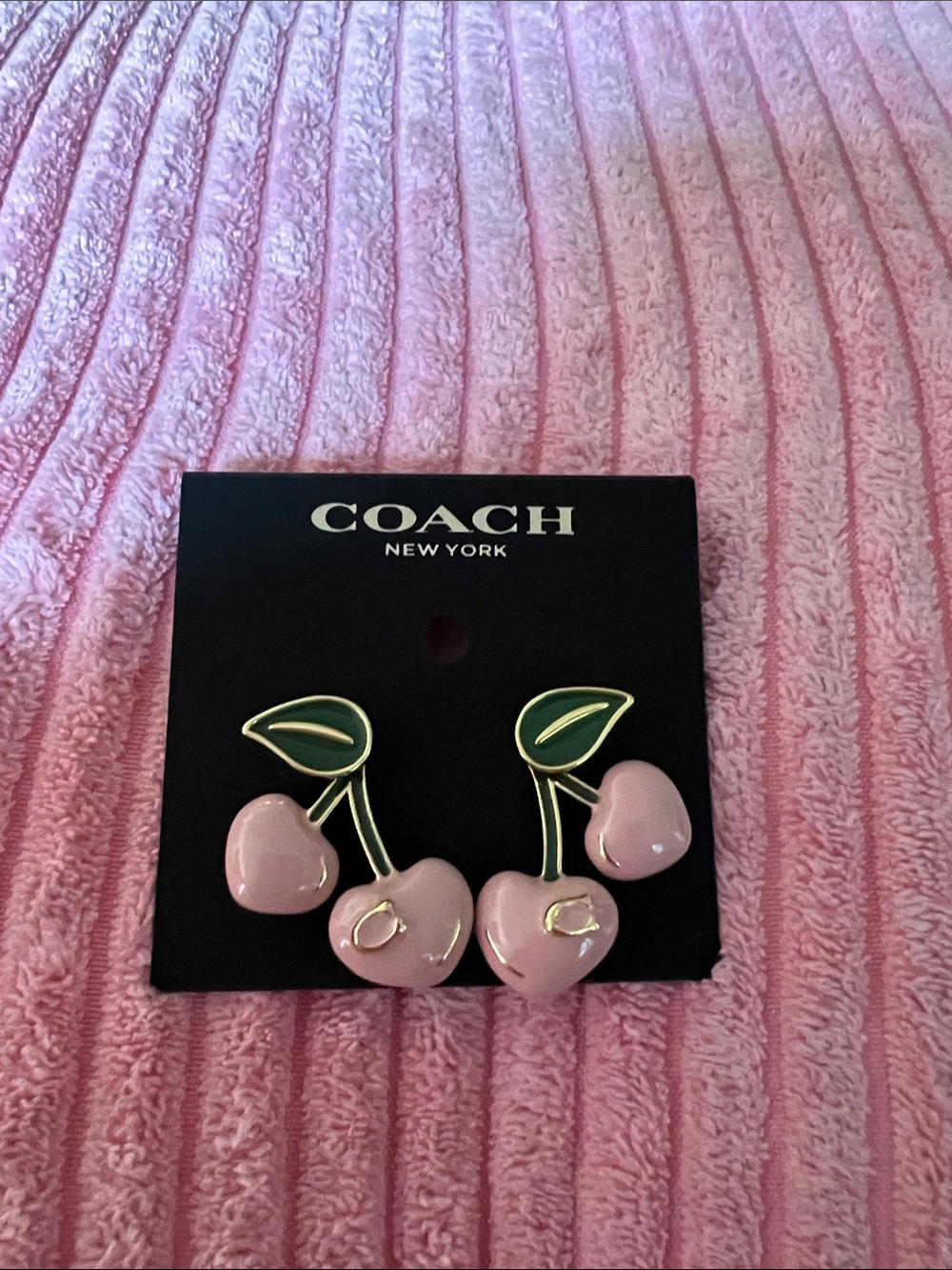 Coach Cherry Earrings - Picture 2 of 7